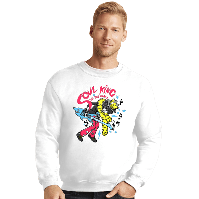 Secret_Shirts Crewneck Sweater, Unisex / Small / White Soul King VS The World