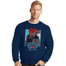 Load image into Gallery viewer, Secret_Shirts Crewneck Sweater, Unisex / Small / Navy Red Balls
