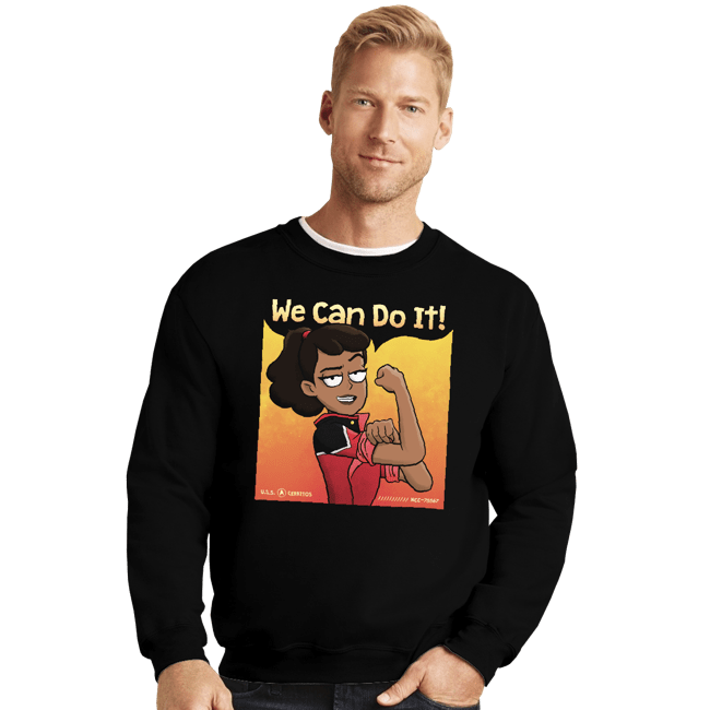 Secret_Shirts Crewneck Sweater, Unisex / Small / Black The Lower Decks Can Do It