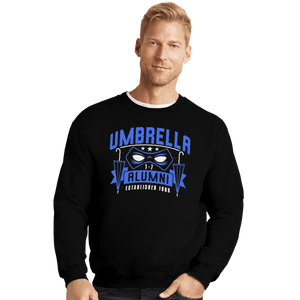 Shirts Crewneck Sweater, Unisex / Small / Black Umbrella Alumni