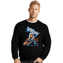 Load image into Gallery viewer, Daily_Deal_Shirts Crewneck Sweater, Unisex / Small / Black Defendress Of The Faith
