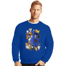 Load image into Gallery viewer, Secret_Shirts Crewneck Sweater, Unisex / Small / Royal Blue Dogs Who
