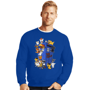 Secret_Shirts Crewneck Sweater, Unisex / Small / Royal Blue Dogs Who