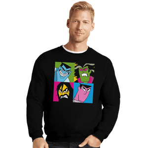 Shirts Crewneck Sweater, Unisex / Small / Black Pop Samurai