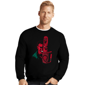 Shirts Crewneck Sweater, Unisex / Small / Black Ashley