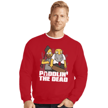 Load image into Gallery viewer, Shirts Crewneck Sweater, Unisex / Small / Red Paddlin&#39; The Dead
