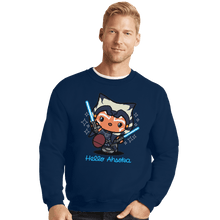 Load image into Gallery viewer, Shirts Crewneck Sweater, Unisex / Small / Navy Hello Ahsoka
