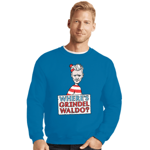 Secret_Shirts Crewneck Sweater, Unisex / Small / Sapphire Wheres Grindelwaldo