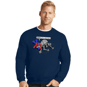 Daily_Deal_Shirts Crewneck Sweater, Unisex / Small / Navy Prime Hunter
