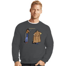 Load image into Gallery viewer, Shirts Crewneck Sweater, Unisex / Small / Charcoal Trench Coat
