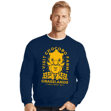 Load image into Gallery viewer, Shirts Crewneck Sweater, Unisex / Small / Navy Grasslands Area Farm
