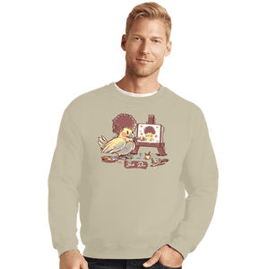 Secret_Shirts Crewneck Sweater, Unisex / Small / Sand Birb-Ross