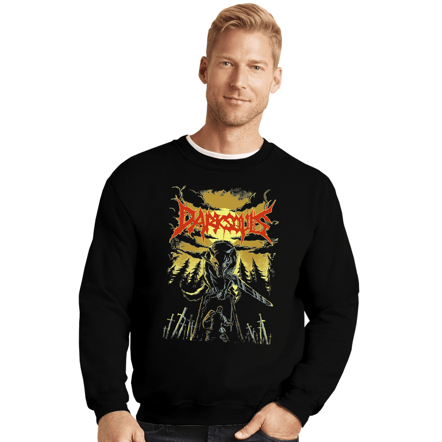 Shirts Crewneck Sweater, Unisex / Small / Black Dark Souls