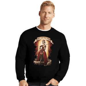 Shirts Crewneck Sweater, Unisex / Small / Black God Save The Quinn