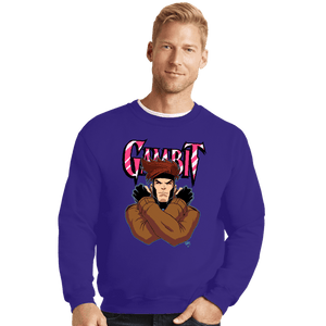 Daily_Deal_Shirts Crewneck Sweater, Unisex / Small / Violet Gambit 97