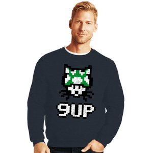 Shirts Crewneck Sweater, Unisex / Small / Dark Heather 9-UP