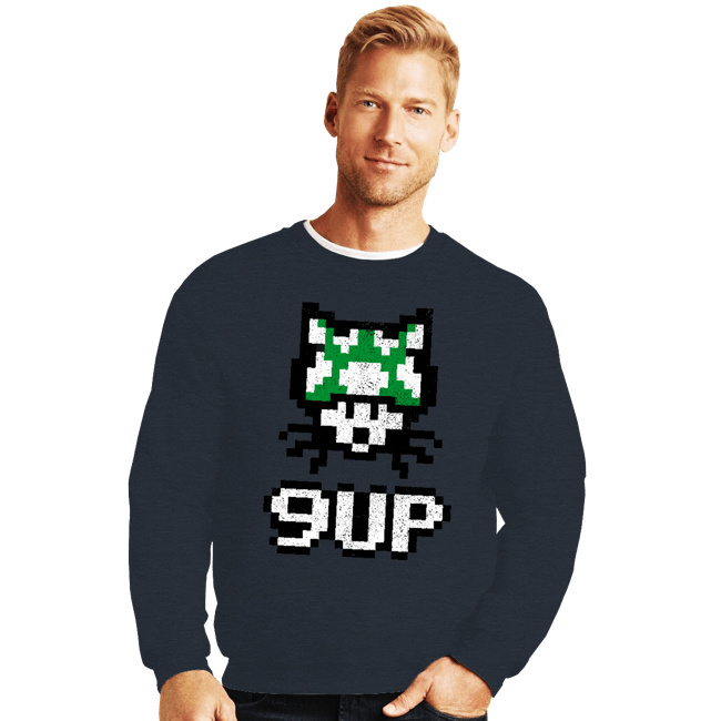 Shirts Crewneck Sweater, Unisex / Small / Dark Heather 9-UP