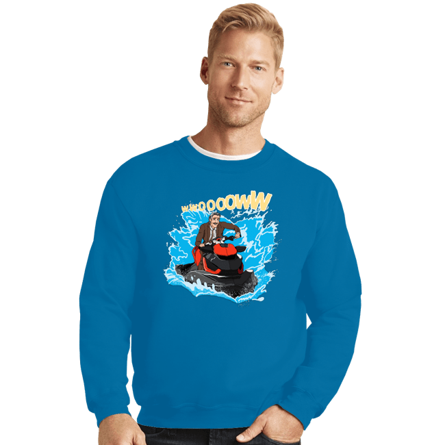 Secret_Shirts Crewneck Sweater, Unisex / Small / Sapphire The Little Jet Ski