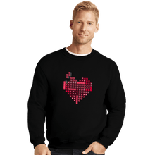 Load image into Gallery viewer, Daily_Deal_Shirts Crewneck Sweater, Unisex / Small / Black Retro Love
