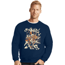 Load image into Gallery viewer, Shirts Crewneck Sweater, Unisex / Small / Navy Haikyu Jam
