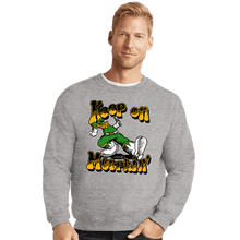 Load image into Gallery viewer, Daily_Deal_Shirts Crewneck Sweater, Unisex / Small / Sports Grey Keep On Morphin&#39;
