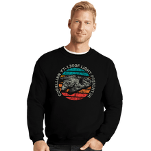 Load image into Gallery viewer, Shirts Crewneck Sweater, Unisex / Small / Black Retro Millennium Falcon Sun
