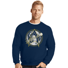 Load image into Gallery viewer, Shirts Crewneck Sweater, Unisex / Small / Navy Moonlight Boldly Night
