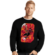 Load image into Gallery viewer, Secret_Shirts Crewneck Sweater, Unisex / Small / Black Miles Verse
