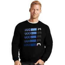 Load image into Gallery viewer, Secret_Shirts Crewneck Sweater, Unisex / Small / Black PS Controllers
