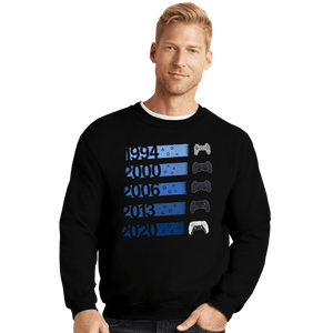 Secret_Shirts Crewneck Sweater, Unisex / Small / Black PS Controllers