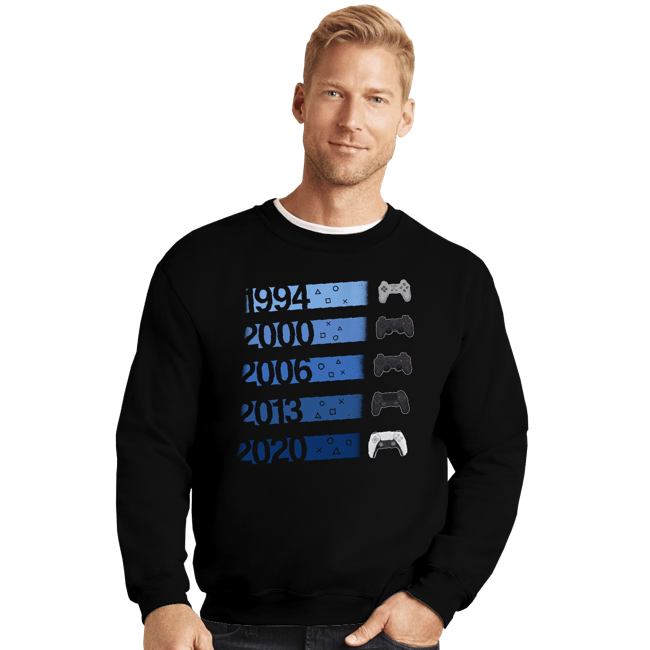 Secret_Shirts Crewneck Sweater, Unisex / Small / Black PS Controllers