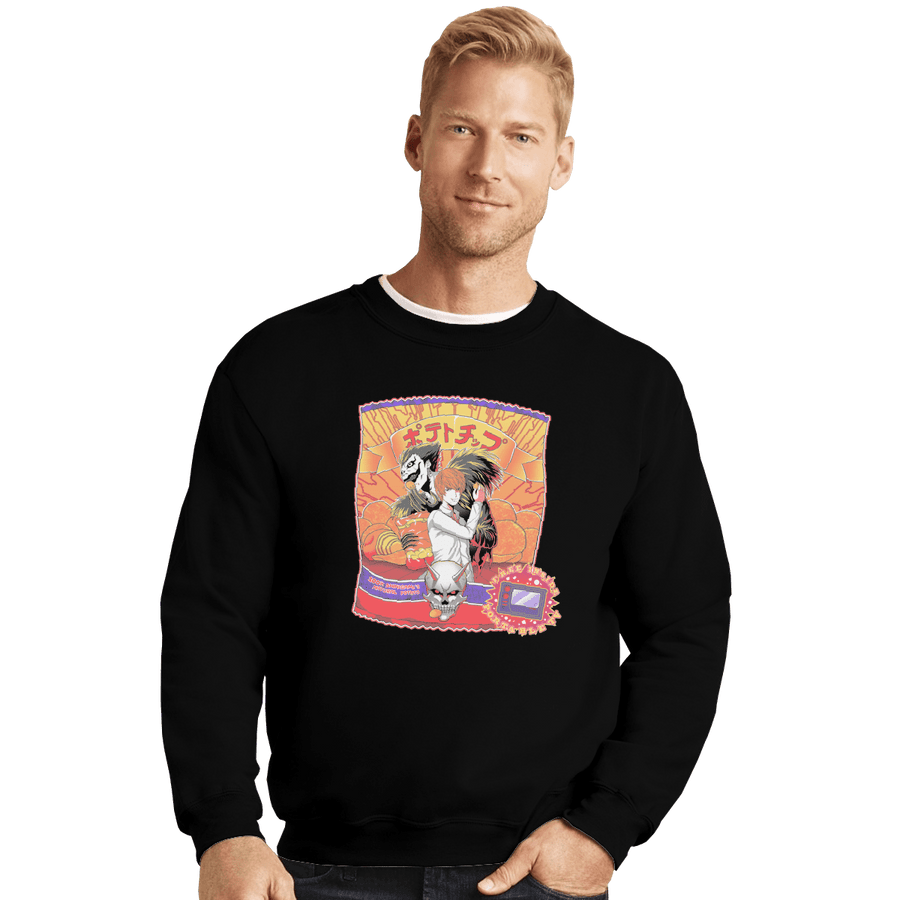 Shirts Crewneck Sweater, Unisex / Small / Black Death Chips
