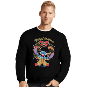 Daily_Deal_Shirts Crewneck Sweater, Unisex / Small / Black Stitch Xmas