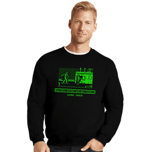 Secret_Shirts Crewneck Sweater, Unisex / Small / Black Nightmare Trail