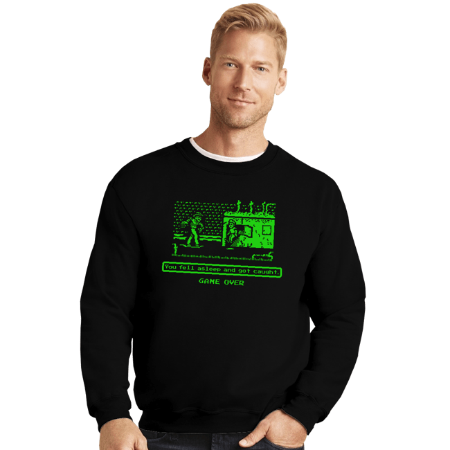 Secret_Shirts Crewneck Sweater, Unisex / Small / Black Nightmare Trail