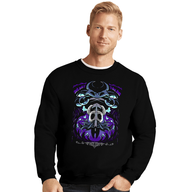 Secret_Shirts Crewneck Sweater, Unisex / Small / Black Hollow Cores