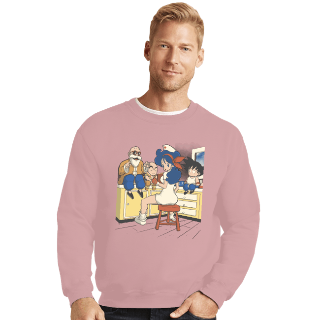 Shirts Crewneck Sweater, Unisex / Small / Pink Kame 182