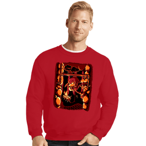 Daily_Deal_Shirts Crewneck Sweater, Unisex / Small / Red Reach The Palace