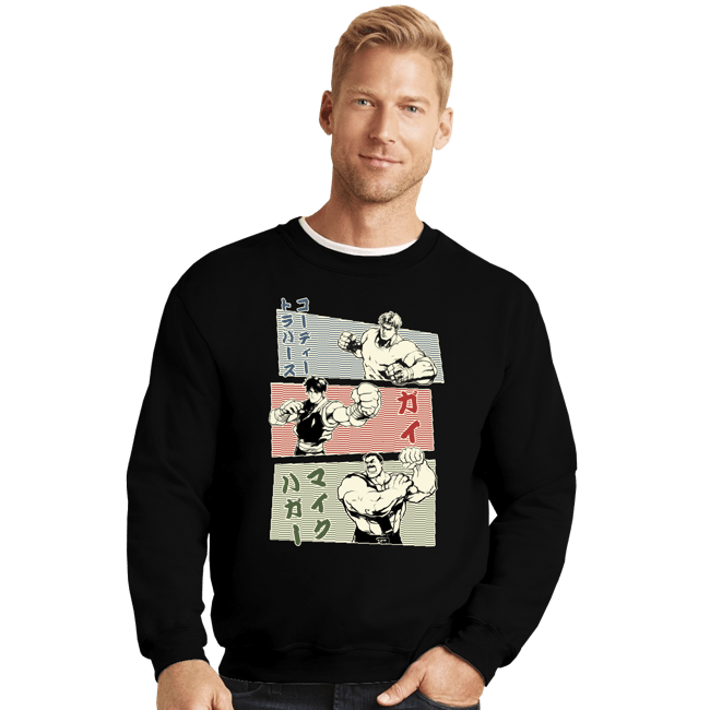 Secret_Shirts Crewneck Sweater, Unisex / Small / Black Final Fight