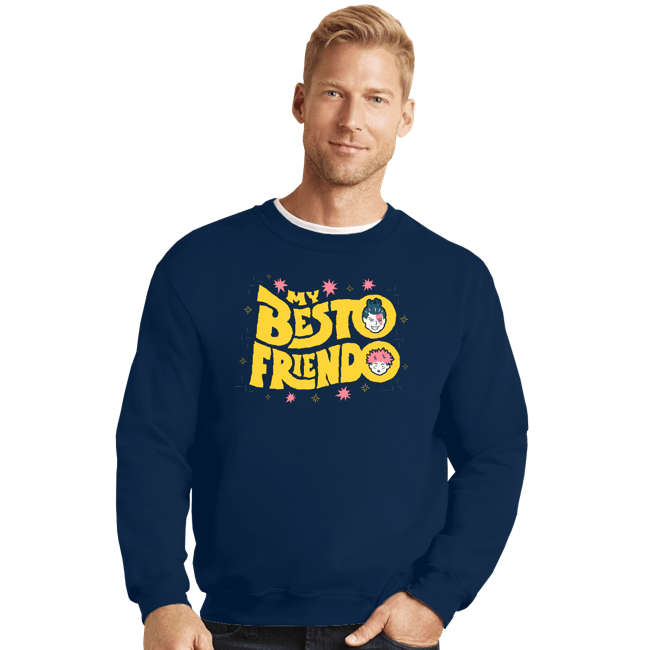 Secret_Shirts Crewneck Sweater, Unisex / Small / Navy Besto Friendo