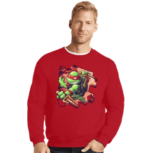 Load image into Gallery viewer, Daily_Deal_Shirts Crewneck Sweater, Unisex / Small / Red Toy Raph
