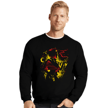 Load image into Gallery viewer, Daily_Deal_Shirts Crewneck Sweater, Unisex / Small / Black Queen Of Hearts
