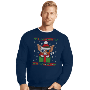 Shirts Crewneck Sweater, Unisex / Small / Navy Peltzer Christmas