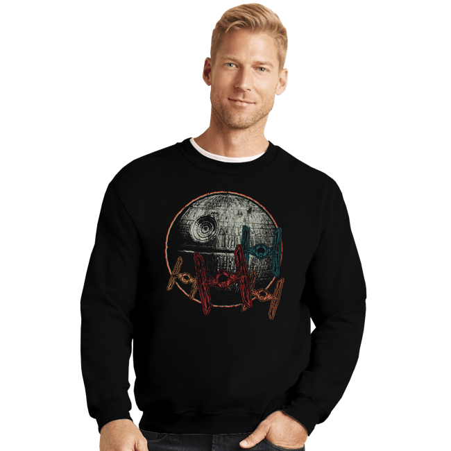 Shirts Crewneck Sweater, Unisex / Small / Black Moon Of Death