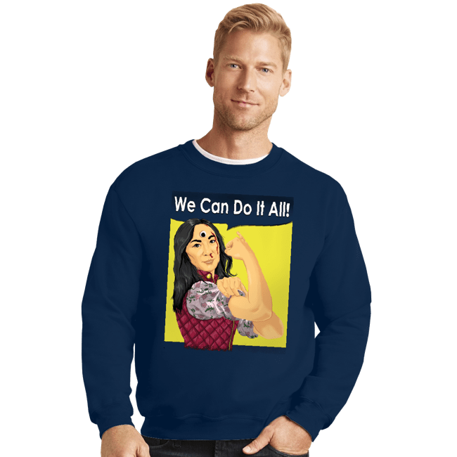 Secret_Shirts Crewneck Sweater, Unisex / Small / Navy We Can Do It All!
