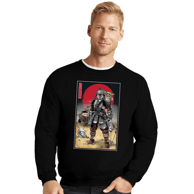 Secret_Shirts Crewneck Sweater, Unisex / Small / Black Lone Ronin And Cub.