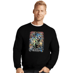Shirts Crewneck Sweater, Unisex / Small / Black Super '90s Beasts