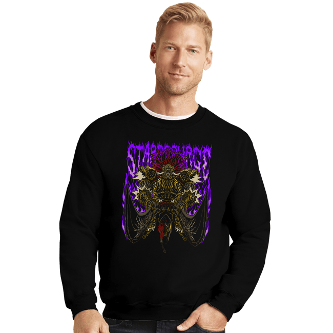 Daily_Deal_Shirts Crewneck Sweater, Unisex / Small / Black Starscourge Metal