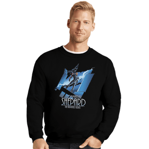 Shirts Crewneck Sweater, Unisex / Small / Black Shepard