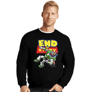Shirts Crewneck Sweater, Unisex / Small / Black End Of Story